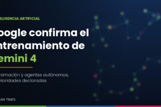 Representación gráfica del entrenamiento de Gemini 4 de Google. Imagen ilustrativa generada con inteligencia artificial.