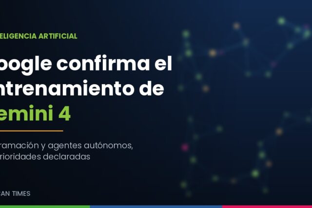 Representación gráfica del entrenamiento de Gemini 4 de Google. Imagen ilustrativa generada con inteligencia artificial.